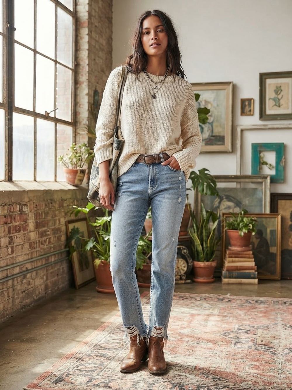 Rewash Light Blue Distressed Boyfriend Jeans
